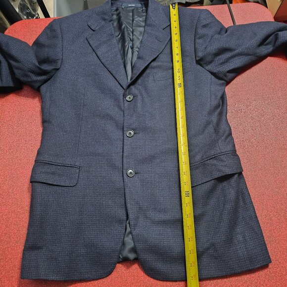 Ermenegildo Zegna Italian Blue Wool//Cashmere/Silk Blazer US 40R Quiet Luxury - Picture 14 of 16